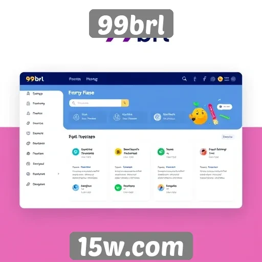 Interface do usuário do 99brl e experiência de navegação