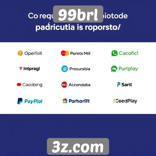 Métodos de pagamento disponíveis no 99brl